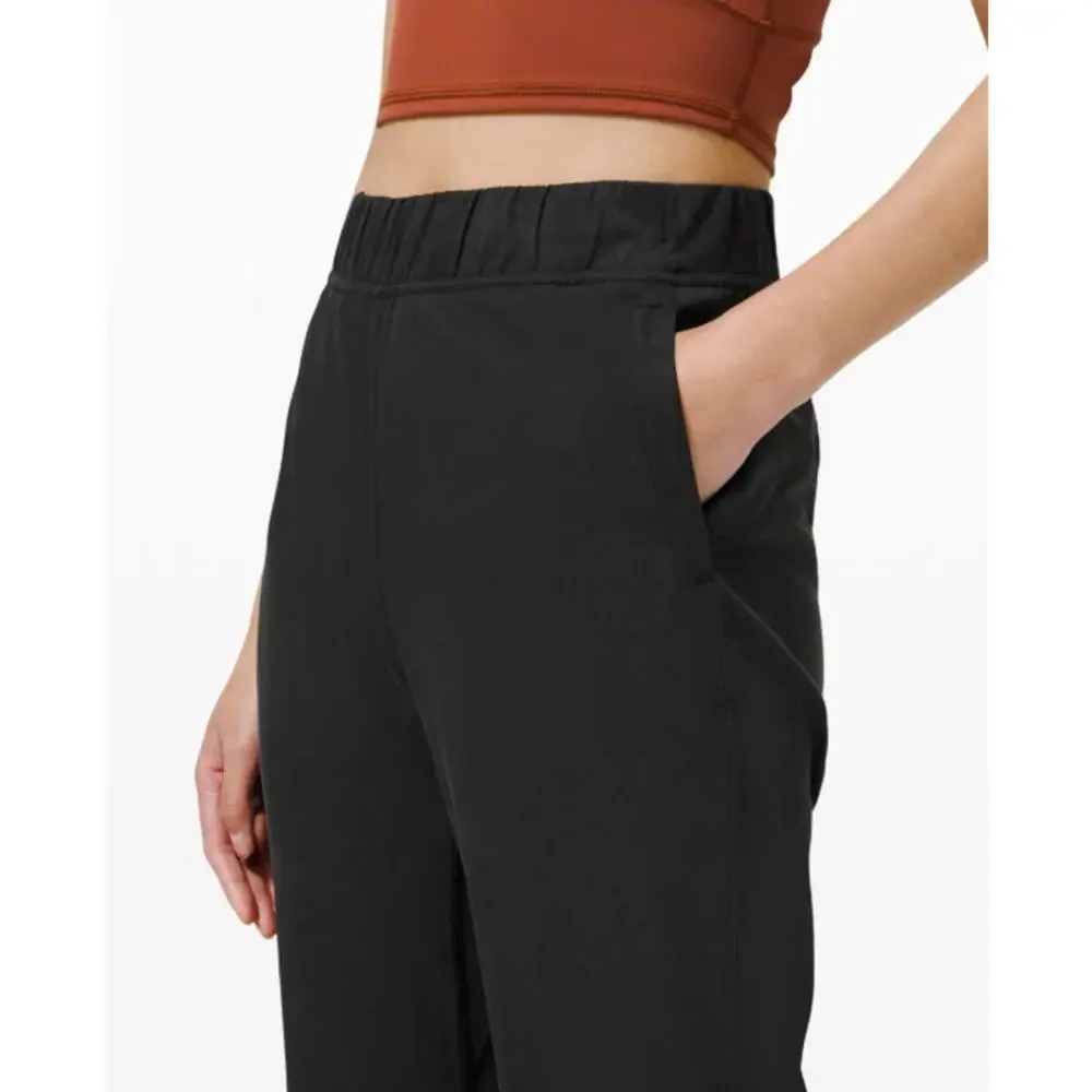 lululemon Adapted State Training Jogger 2 Black Zip Cuff High Rise Running Pant